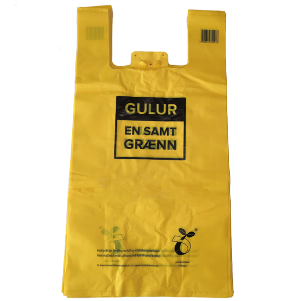 Compostable T-Shirt Shopping Bags