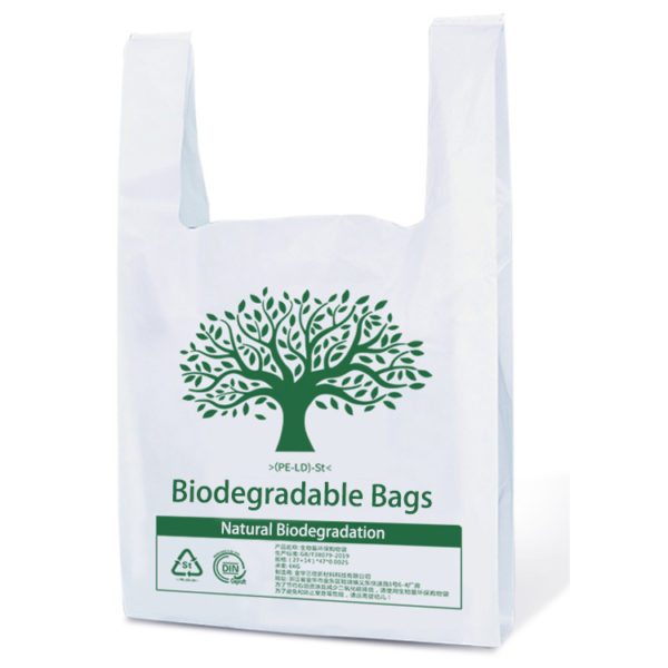 oxo Bio Degradable Plastic Vest Carrier Bags