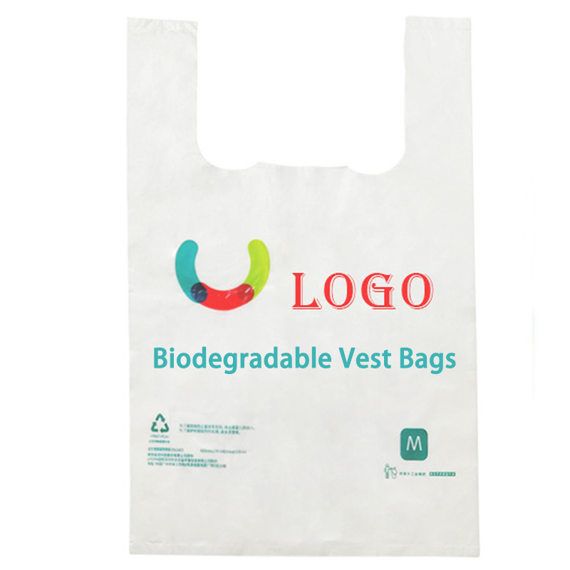 oxo Bio Degradable Plastic Vest Carrier Bags - Soaraway Packaging