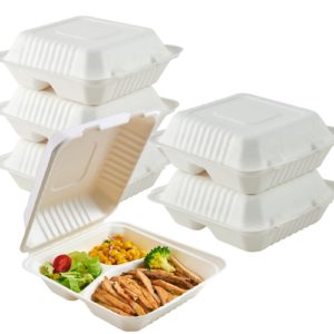 Biodegradable Take Out Food Container with Clamshell