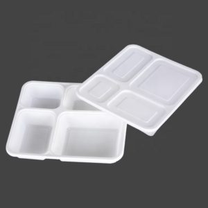 Biodegradable Take Out Meal Tray with Lid
