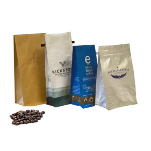 Custom Biodegradable Compostable Coffee Bags with Valve